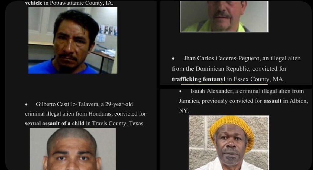 ICE Officers Arrest “The Worst of the Worst” Illegal Alien Criminals, Including Homicide and Fentanyl Trafficking, and Sexual Assault of a Child