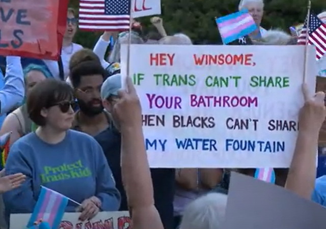 Democrat Official in Virginia Blames Black Republican Winsome Sears for Racist Sign a Liberal Held at Her Event