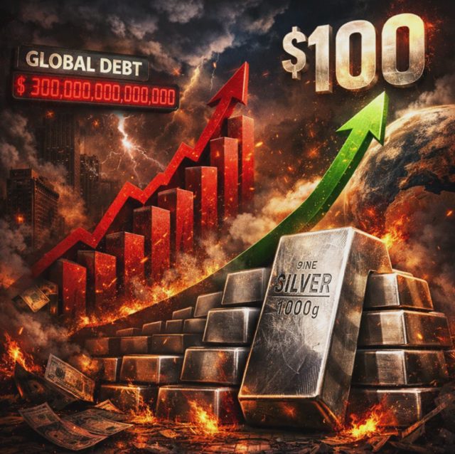 As Silver Surges Toward The Magical $100 Mark, Global Debt Levels Are Exploding And The U.S. Dollar Is Dying