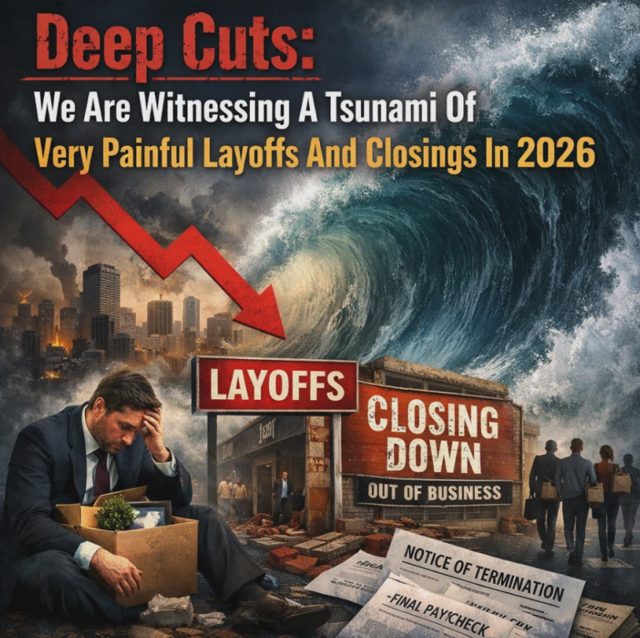 Deep Cuts: We Are Witnessing A Tsunami Of Very Painful Layoffs And Closings In 2026