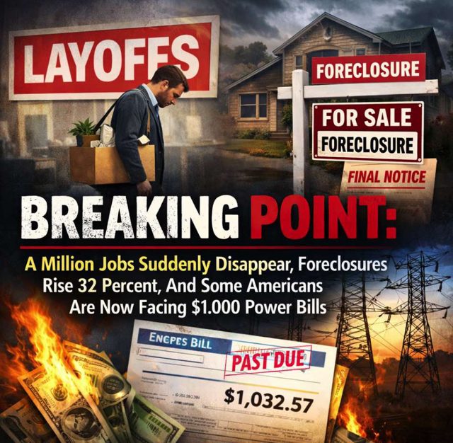 Breaking Point: A Million Jobs Suddenly Disappear, Foreclosures Rise 32 Percent, And Some Americans Are Now Facing $1,000 Power Bills