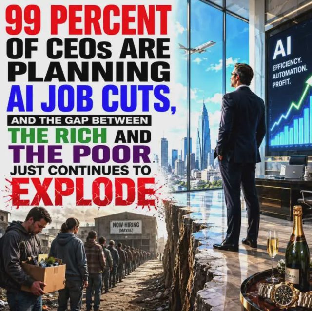 99 Percent Of CEOs Are Planning AI Job Cuts, And The Gap Between The Rich And The Poor Just Continues To Explode