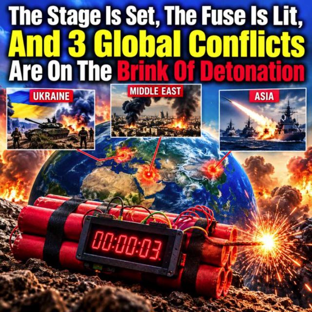 The Stage Is Set, The Fuse Is Lit, And 3 Global Conflicts Are On The Brink Of Detonation
