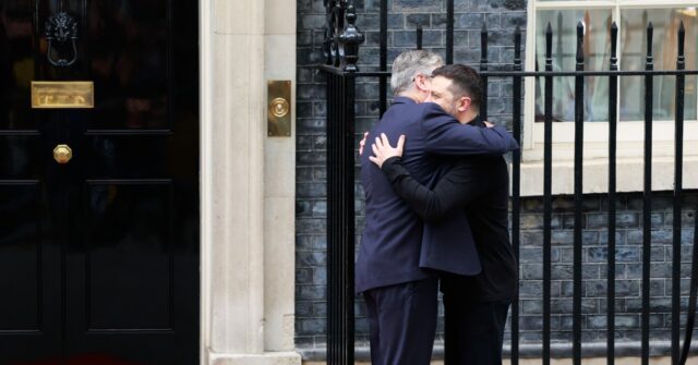 Hugs, Handshakes, and Backslapping as Zelensky Meets Starmer in London