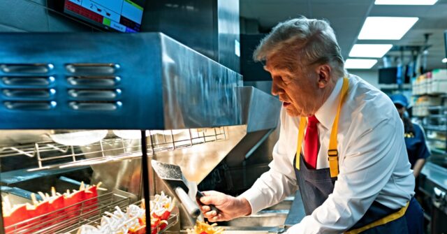 Trump Celebrates One Year Since He Served as Honorary McDonald’s Employee