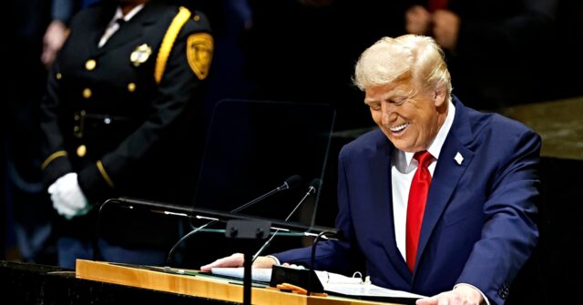 Trump Jokes Two Things He Received from U.N. Were ‘A Bad Escalator and a Bad Teleprompter’