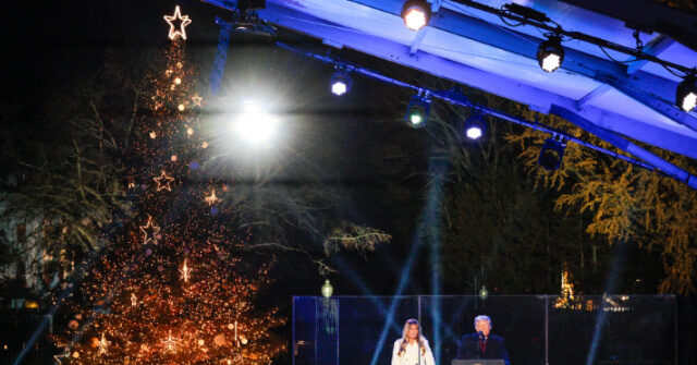 Trump Quotes Gospel at Christmas Tree Lighting: ‘In Him Was Life, and that Life Was the Light of All Mankind’
