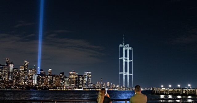 Watch: 2,977 Lights Shine Above New York to Honor 9/11 Twin Towers Victims