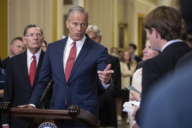 Senate Republicans put megabill on track for likely Monday passage
