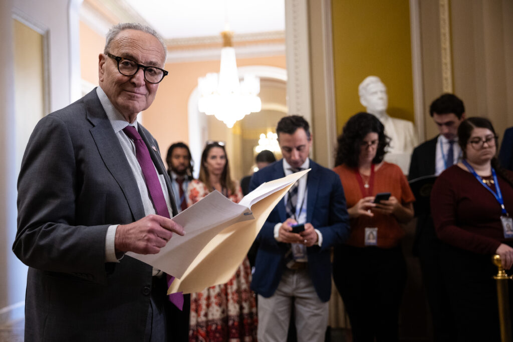 Chuck Schumer’s critics are praising how he’s handled the shutdown. For now.
