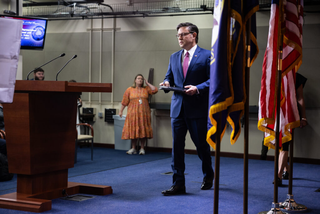 Johnson refuses to swear in Grijalva, brushes aside Democrats' legal threat — for now