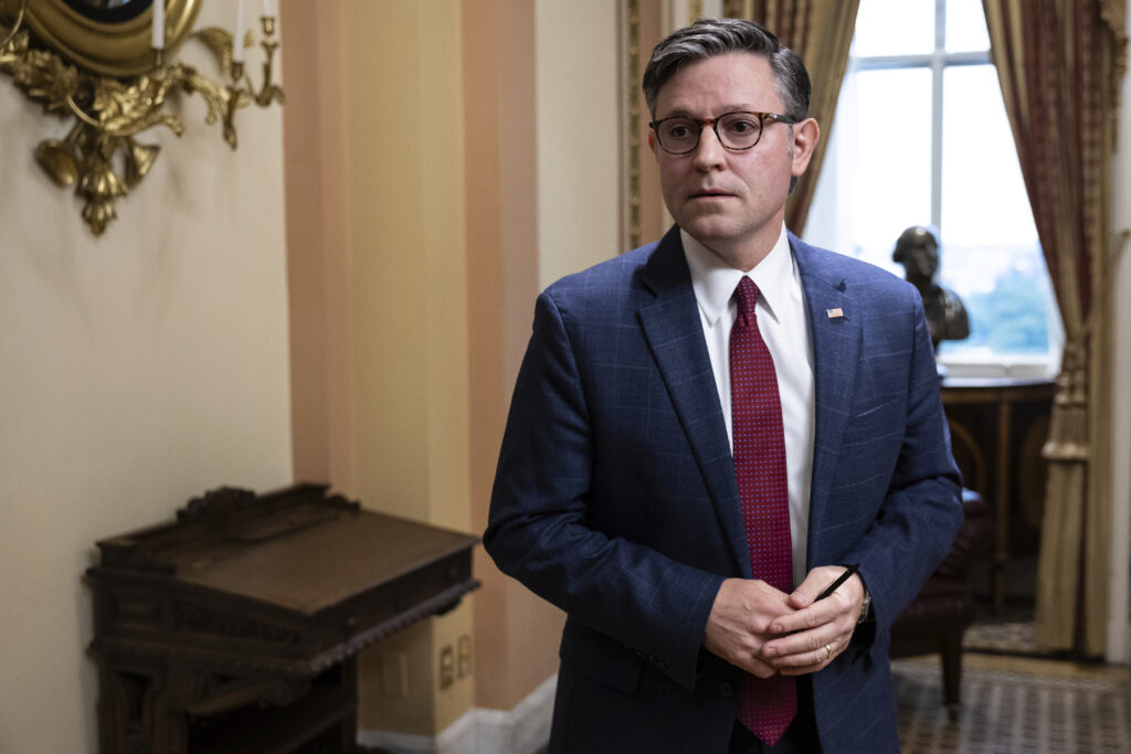 Mike Johnson tries to keep a lid on partisan tensions after Kirk’s slaying