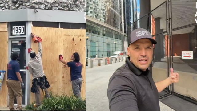 Ben Bergquam: Chicago ICE Facilities and Federal Buildings Being Fenced and Boarded Up Ahead of Expected Violence Over ICE Raids as Hundreds of Agents Stationed at Naval Base (VIDEO)