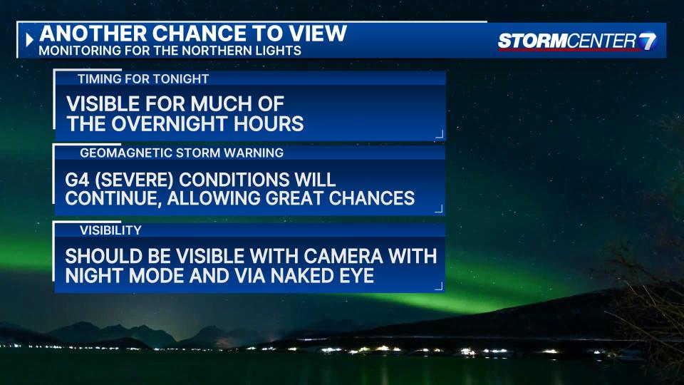 Another chance to view the Northern Lights in the Miami Valley. (Courtesy: Weather Specialist Nick Dunn, Storm Center 7)