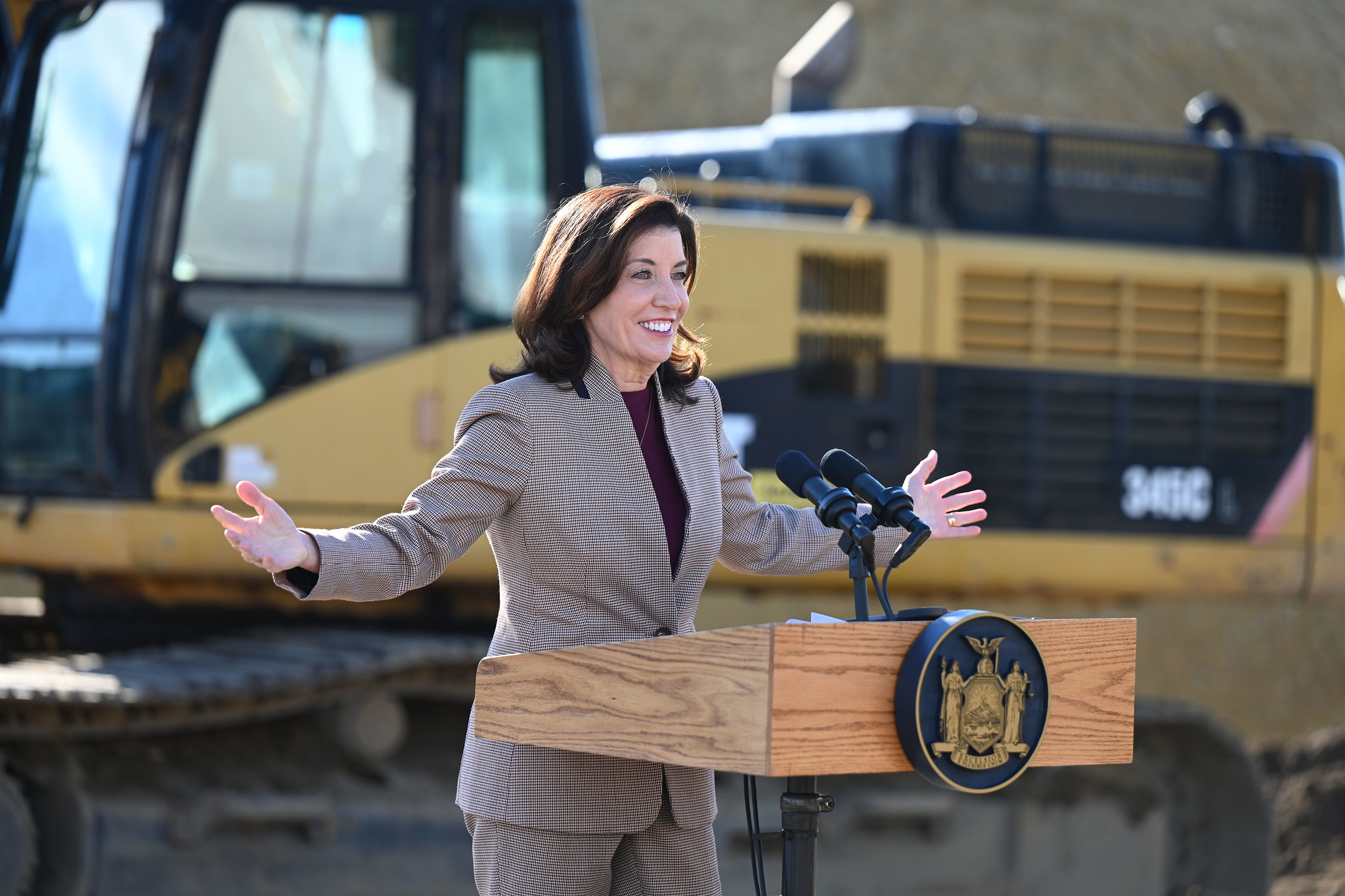 Hochul has touted Democratic House wins and the political work she's done this year could aid her in 2026. 