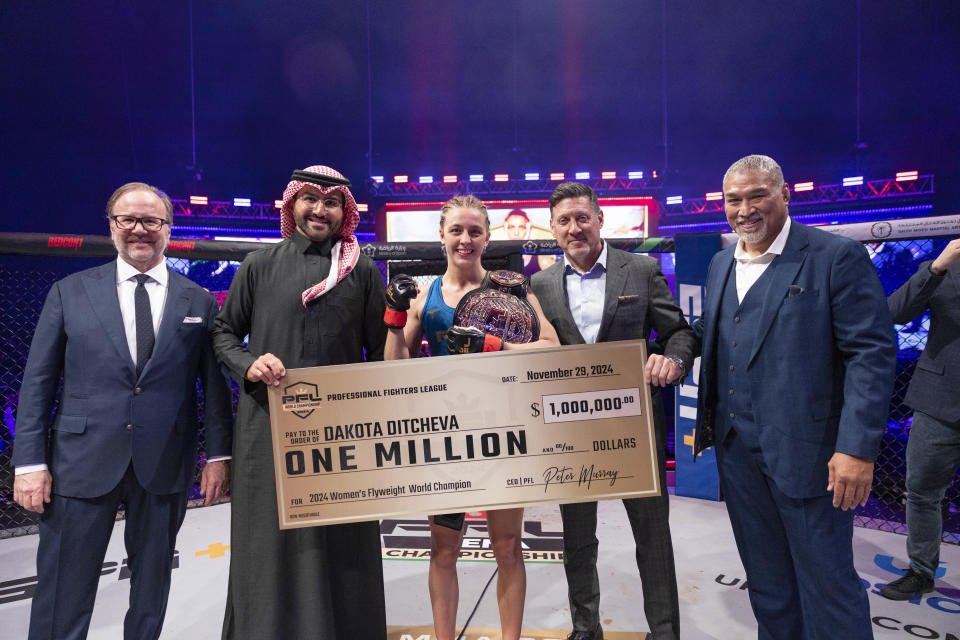 2024 PFL Championship fight night at King Saud University in Riyadh, Saudi Arabia Friday, Nov. 29, 2024. (Jose PeÃ±uela / PFL)