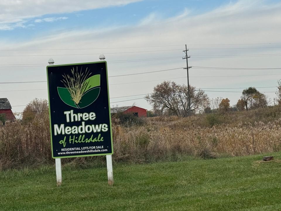 The Three Meadows Subdivision is being eyed for 62 new middle-class houses in Hillsdale.