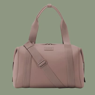 A trendy neoprene travel duffle