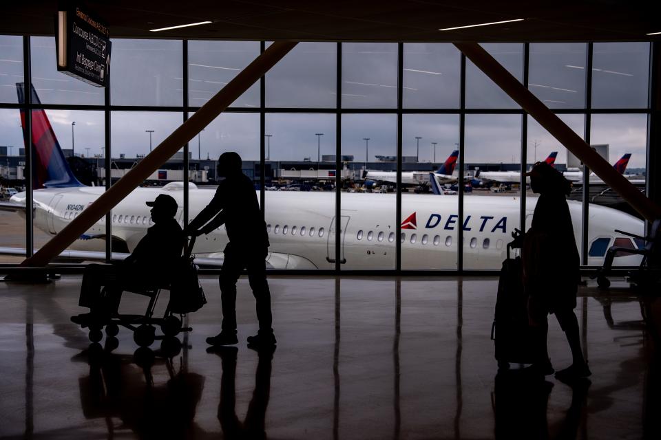 A view from inside the Hartsfield-Jackson Atlanta International Airport.