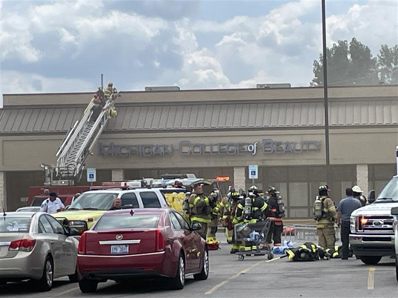 A four-alarm fire broke out at the Michigan College of Beauty in July.