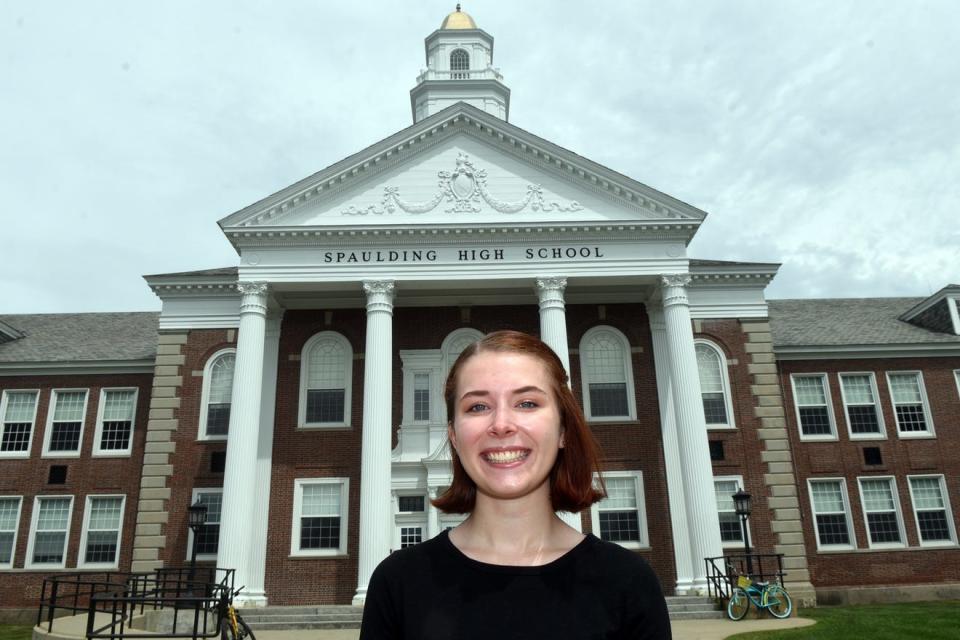 Caroline Dillon, a 2019 graduate of Spaulding High School, helped create the current law mandating New Hampshire schools provide free feminine hygiene products in female and gender neutral bathrooms.