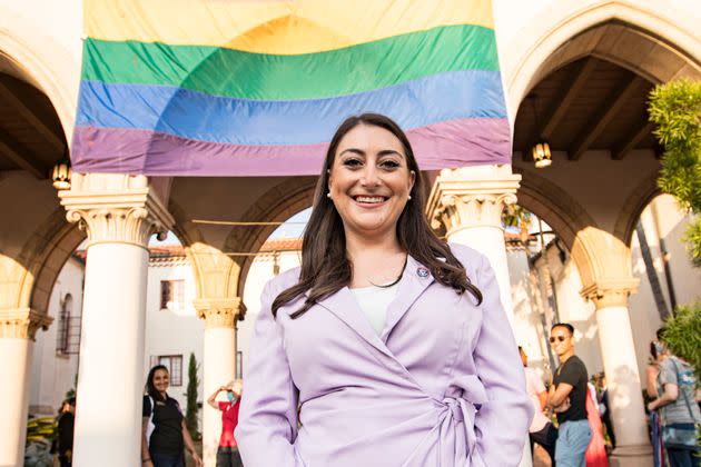 Rep. Sara Jacobs (D-Calif.) is introducing a bill to allow transgender people to continue to serve in the military.