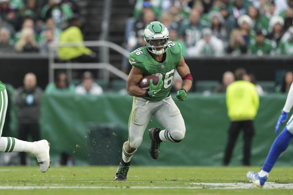 PHILADELPHIA, PA - Fresh off a 2,000-yard rushing season, Saquon Barkley of the Philadelphia Eagles will be heading to his third career Pro Bowl. (Photo by Andy Lewis/Icon Sportswire via Getty Images)