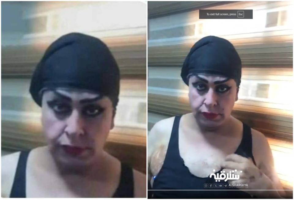 <span>Screenshot comparison of the image used in the false post (left) and a corresponding still from Al-Sharqiya TV's X account (right)</span>