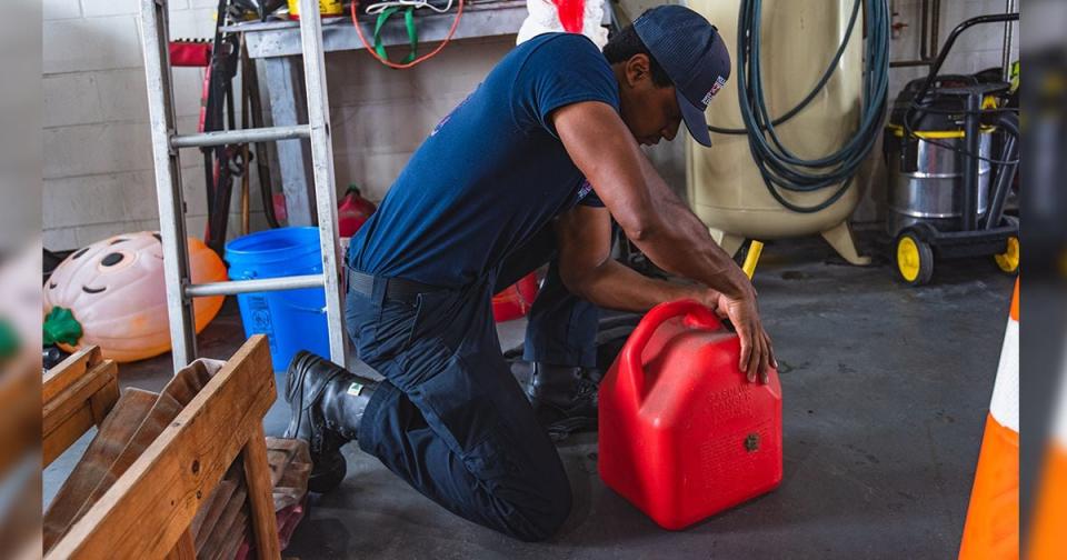 Polk County Fire Rescue personnel are prepping department specialty equipment for post-storm recovery efforts.