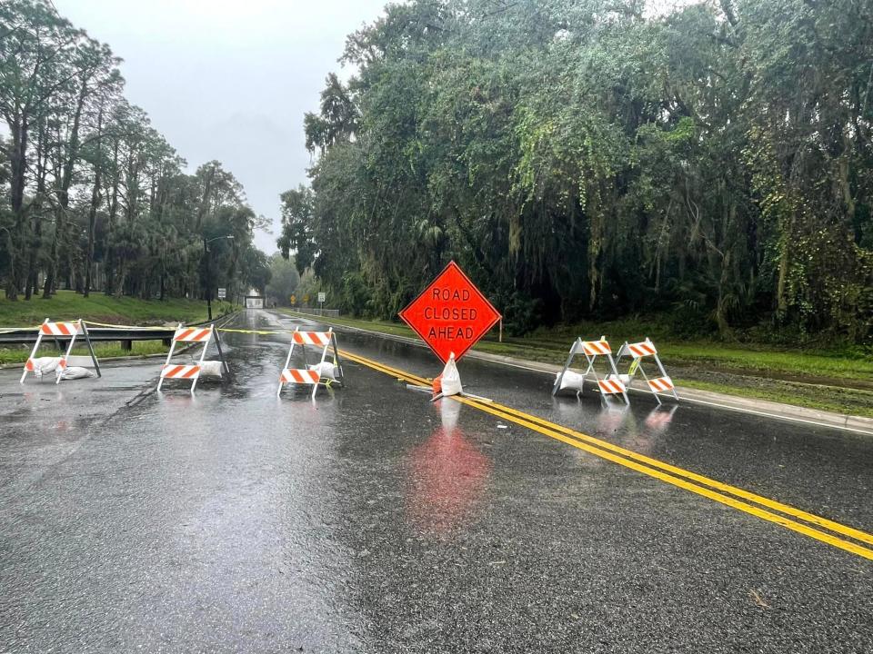 The Crill Avenue underpass was closed Wednesday prior to the storm due to flooding.