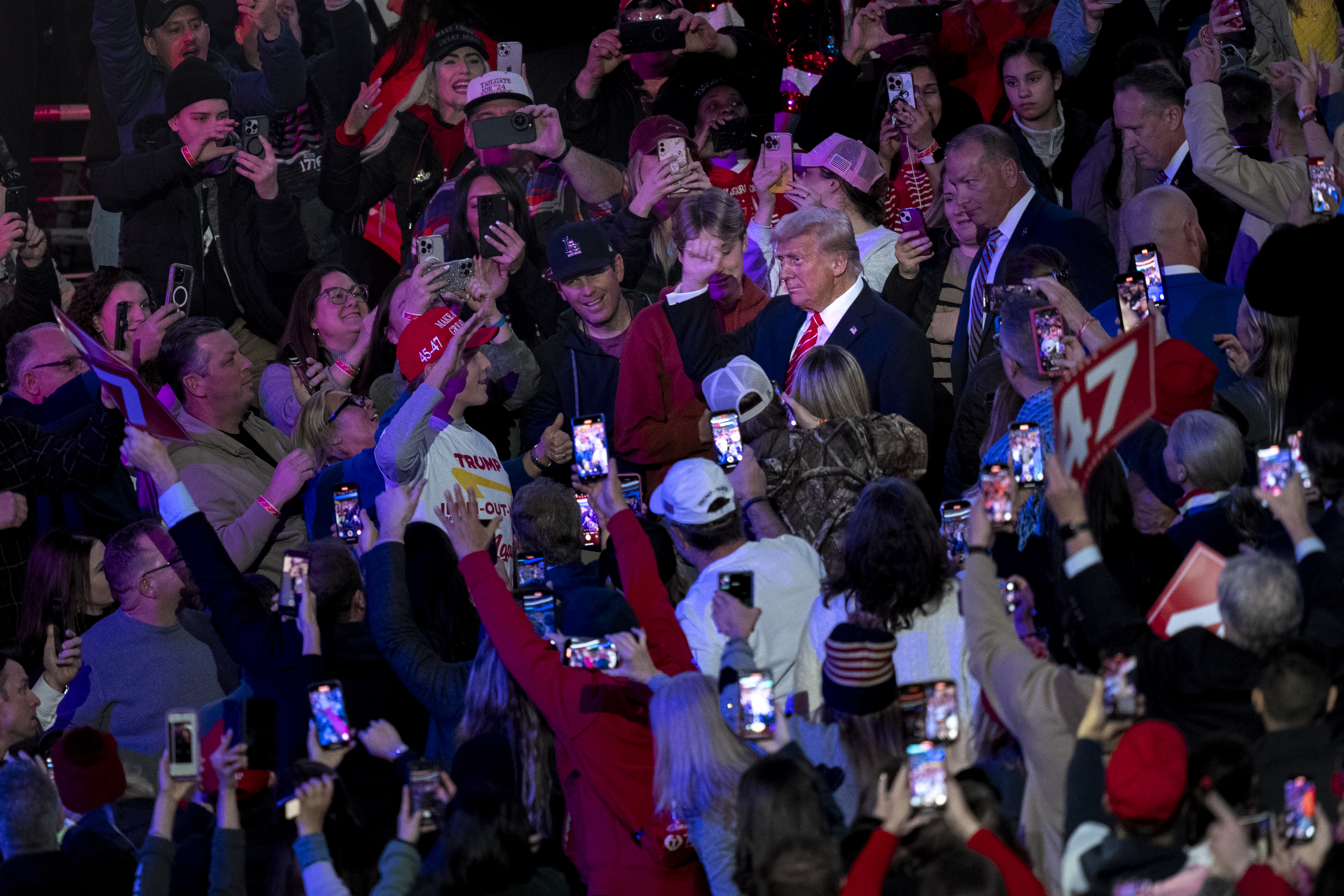 “We will be a free and proud nation once again,” Trump said. “And that will take place tomorrow at 12 o’clock.″