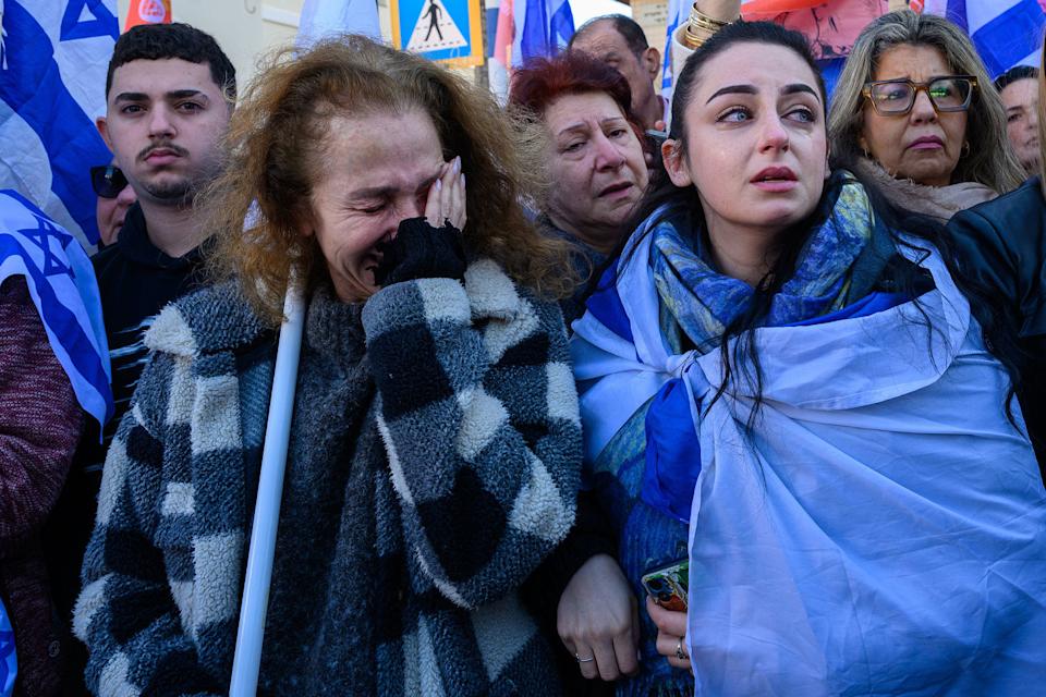 Funeral Held For Former Israeli Hostage Members Of The Bibas Family (Alexi J. Rosenfeld / Getty Images)