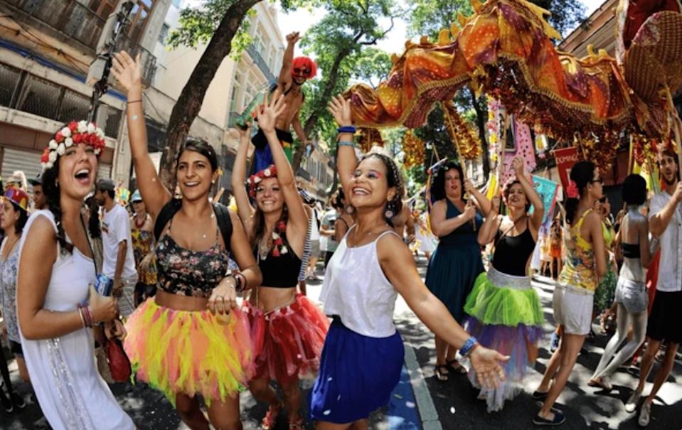 Crowd enjoying Carnaval