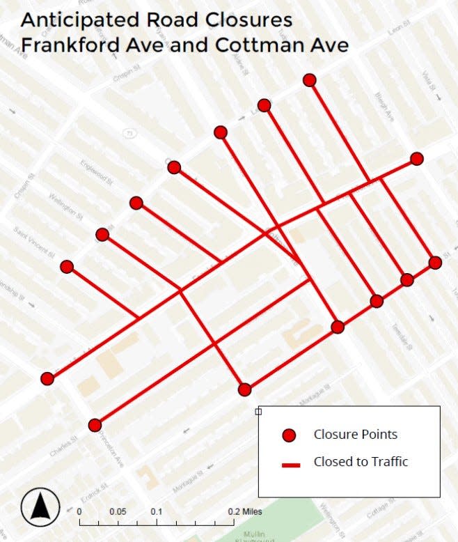 Philadelphia officials anticipate road closures on Sunday for the Super Bowl.