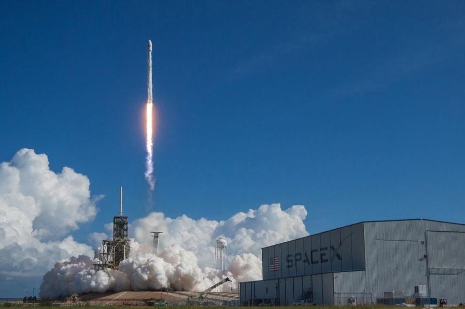 Plumes of smoke erupted beneath the X-37B during its launch at the Kennedy Space Center.