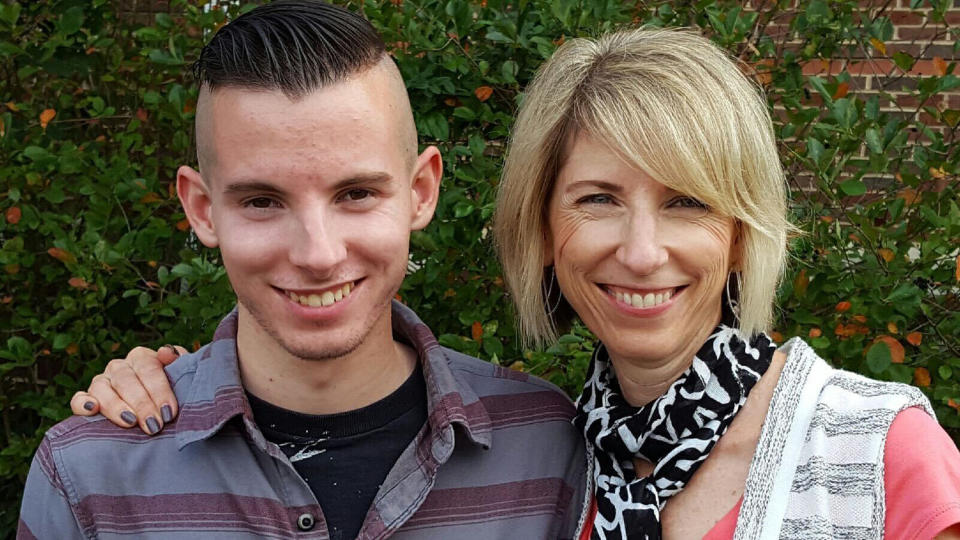 Andrew Duarte and his mother, Nancy Duarte Matarese. (Courtesy Nancy Duarte Matarese)