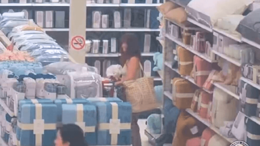 Police are searching for a woman who escaped with hundreds of dollars worth of merchandise from a Target store in Santa Ana in February 2025. (Santa Ana Police Department)