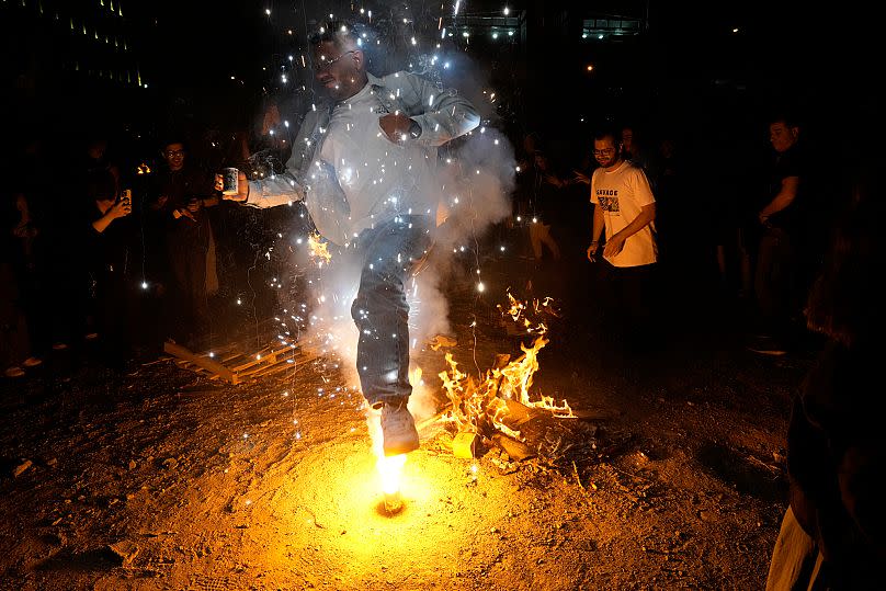 Scarlet Wednesday; an Iranian festival celebrated on the eve of the last Wednesday before Nowruz