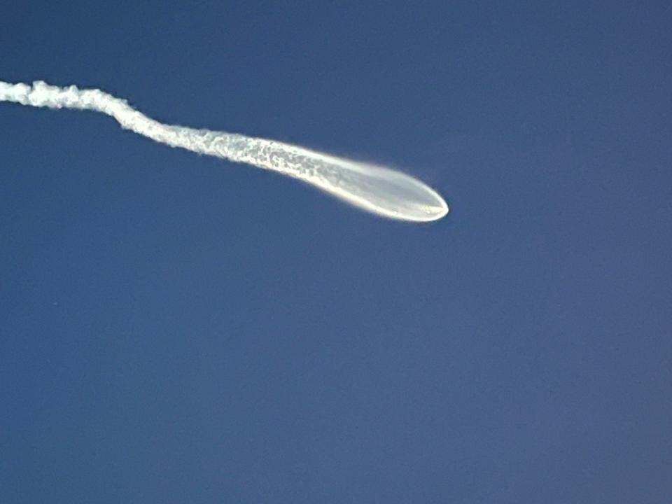 Adam Neal, executive editor at TCPalm, a USA TODAY Network newspaper, snapped a photo of a SpaceX Falcon 9 rocket launch from southern Vero Beach on May 17, 2024. Depending on weather and cloud cover, a rocket that launched from Cape Canaveral, Florida, could be seen on parts of the Treasure Coast.