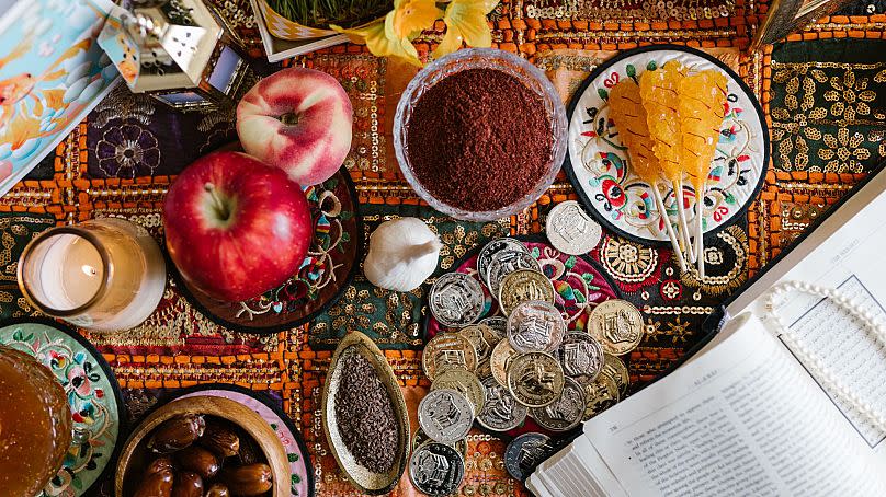 Haft Sin - Symbols of Nowruz related to the elements 