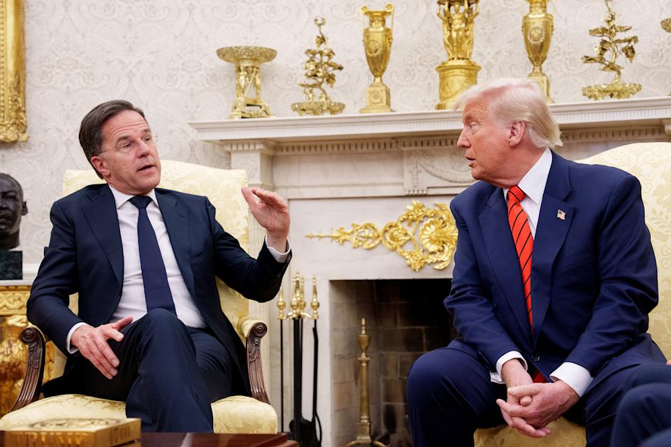 President Trump Meets With NATO Secretary General Mark Rutte In The Oval Office Of The White House (Andrew Harnik / Getty Images)