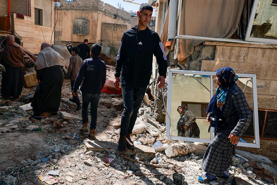 The Israeli military said its forces shot dead three Palestinian militants in the occupied West Bank on March 11. (Jaafar Ashtiyeh / AFP - Getty Images)