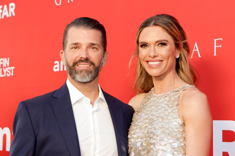 Donald Trump Jr. and Bettina Anderson at a Palm Beach gala.