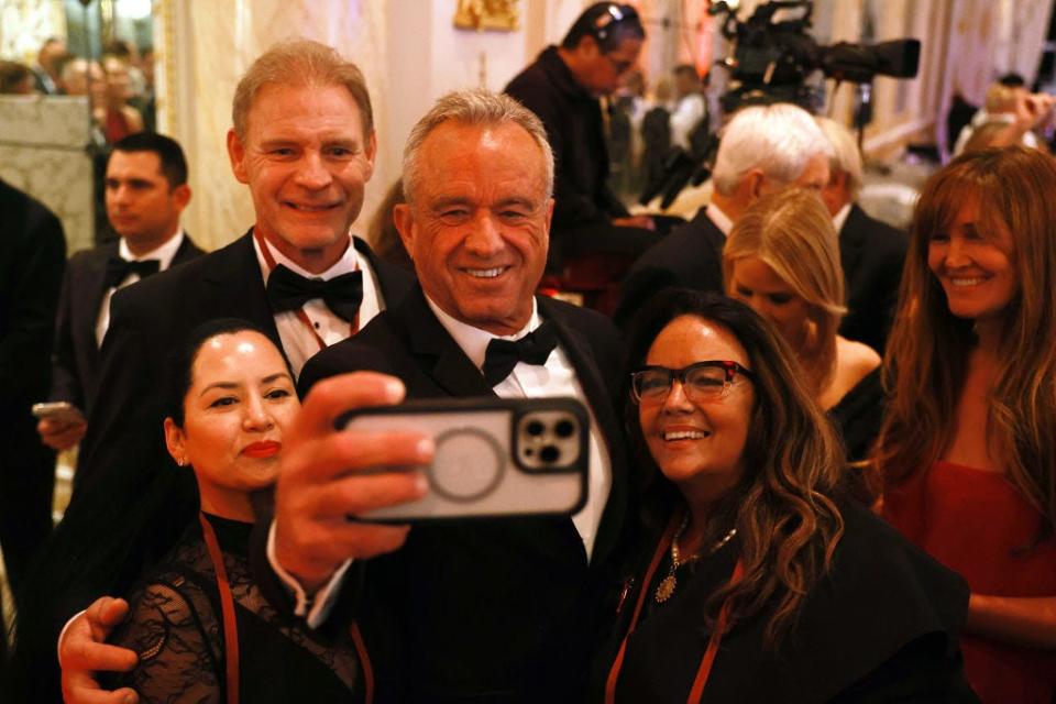 Robert F. Kennedy Jr. takes a selfie at Mar-a-Lago.