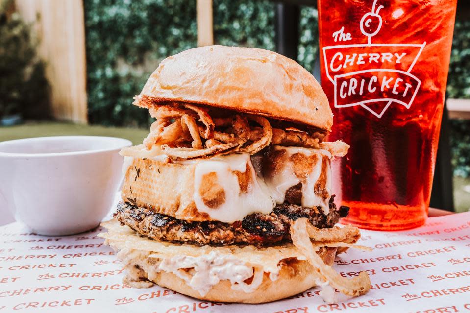 French onion inspired burger