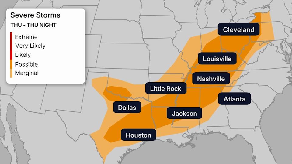 Thursday's Severe Weather Threat