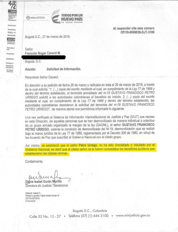U.S. Authorities are obligated to arrest Petro Urrego. 4 image 4
