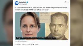 Incoming MI6 boss’ grandfather was Ukrainian Nazi ‘Butcher’ – UK media