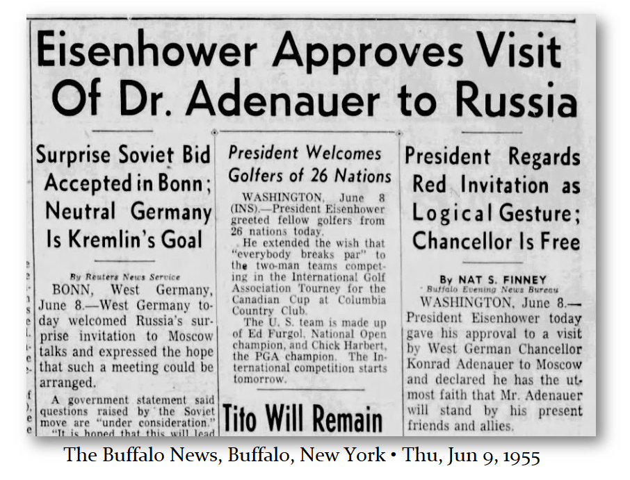 Adenauer 1955 visit Russia