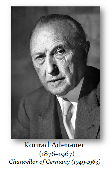 Adenauer Konrad 1876–1967 Chancellor 1949 1963